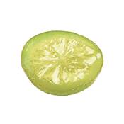 Citron vert en rondelles
